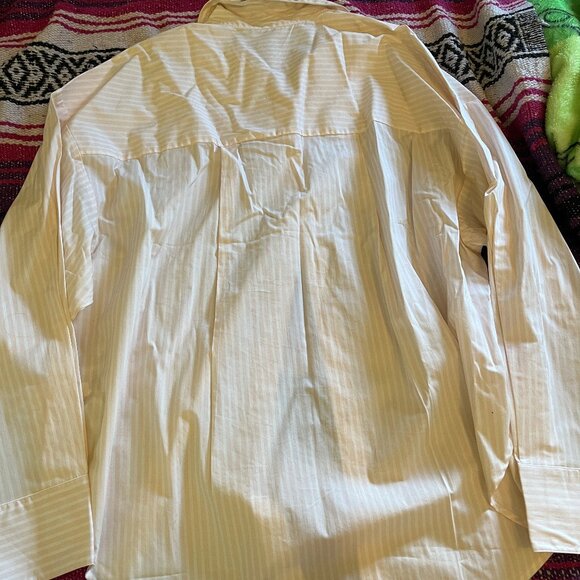 Express Striped Embellished Collar Boyfriend Portofino Shirt - Picture 3 of 6